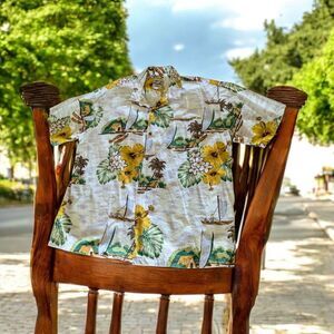 Steve & Barry's Floral and Sailboat Print Shirt
